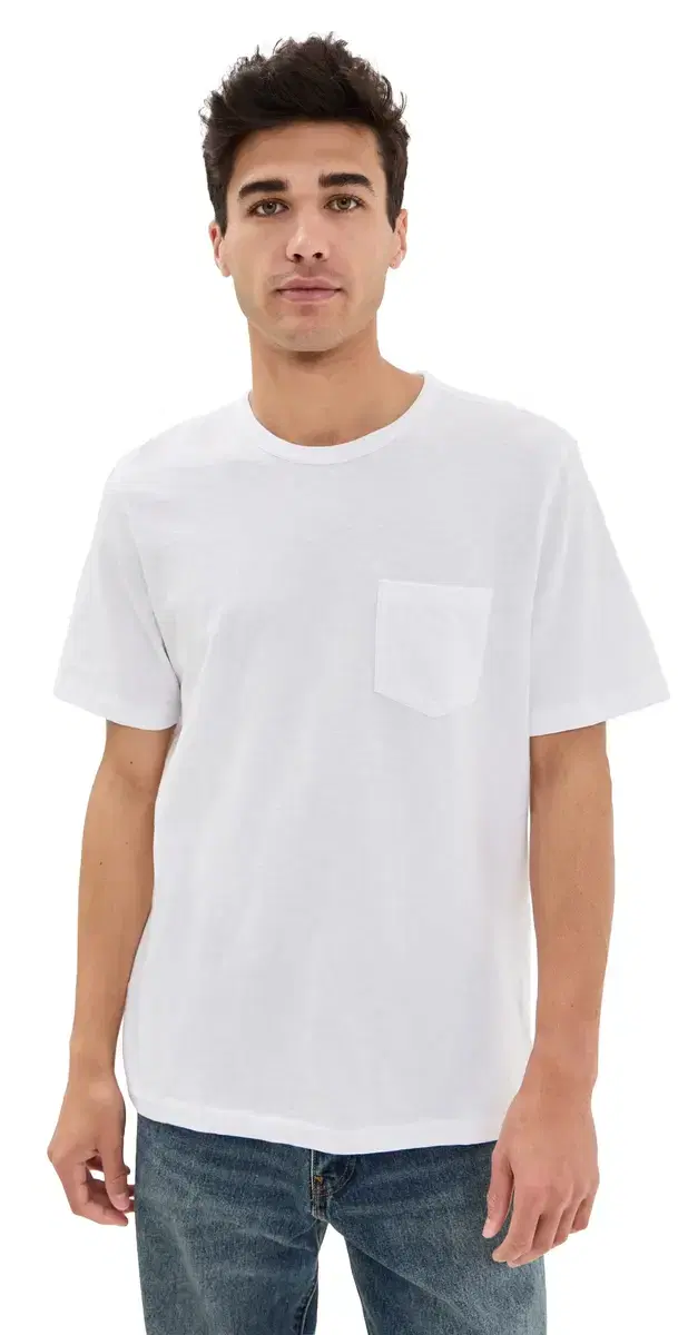 unwashed Pocket Tee White
