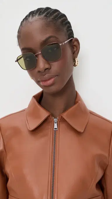 Jacquemus Round Metal Sunglasses Brown One Size | Thumbnail 3 Jacquemus Round Metal Sunglasses Brown One Size | Thumbnail 3