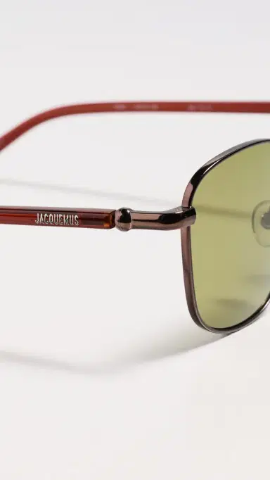 Jacquemus Round Metal Sunglasses Brown One Size | Thumbnail 5 Jacquemus Round Metal Sunglasses Brown One Size | Thumbnail 5