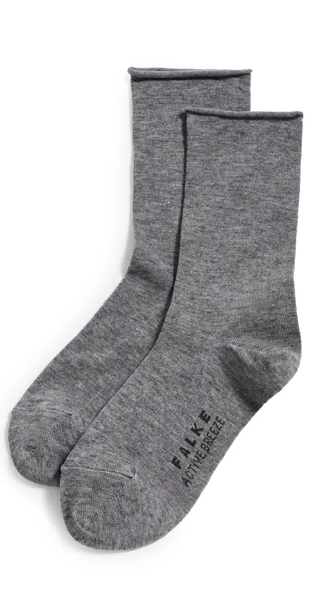 Falke Active Breeze Roll Top Socks Grey Malange