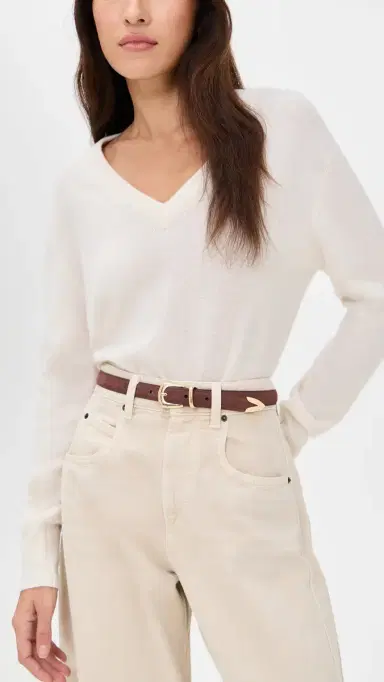 B-Low The Belt Leo Suede Belt Chocolate/Gold M | Thumbnail 3