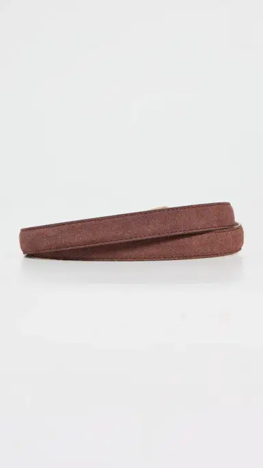 B-Low The Belt Leo Suede Belt Chocolate/Gold M | Thumbnail 4
