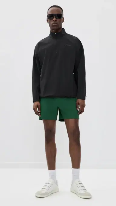 Malbon Performance Quarter Zip Shell Pullover Black S | Thumbnail 5