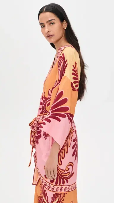 FARM Rio Arabesc Soft Yellow Kimono Arabesc Soft Yellow | Thumbnail 4