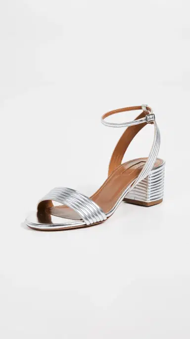 Aquazzura Sundance 50 Sandals Silver 39 | Thumbnail 2