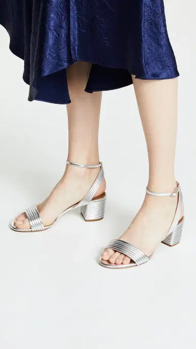 Aquazzura Sundance 50 Sandals Silver 39 | Thumbnail 3