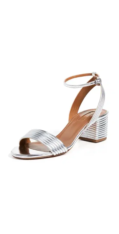 Aquazzura Sundance 50 Sandals Silver 39 | Thumbnail 1