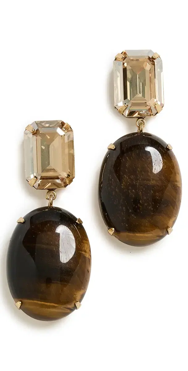 Xiomara Earrings Tigers Eye One Size