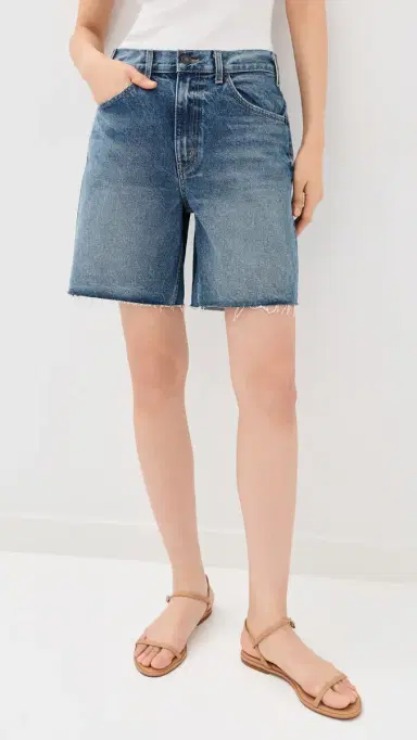 Nili Lotan Russel Denim Shorts Rosebowl Wash | Thumbnail 2 Nili Lotan Russel Denim Shorts Rosebowl Wash | Thumbnail 2