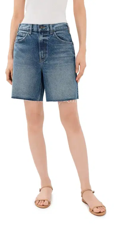 Nili Lotan Russel Denim Shorts Rosebowl Wash | Thumbnail 1 Nili Lotan Russel Denim Shorts Rosebowl Wash | Thumbnail 1