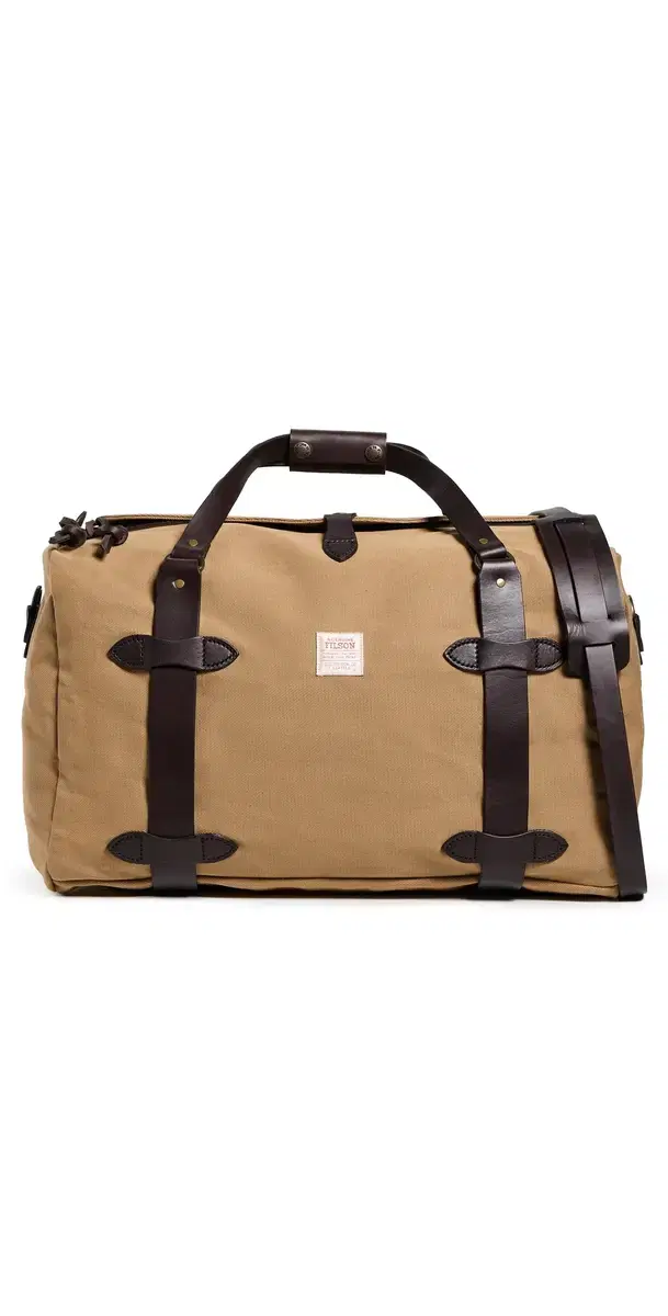 Medium Rugged Twill Duffle Bag Tan One Size Medium Rugged Twill Duffle Bag Tan One Size