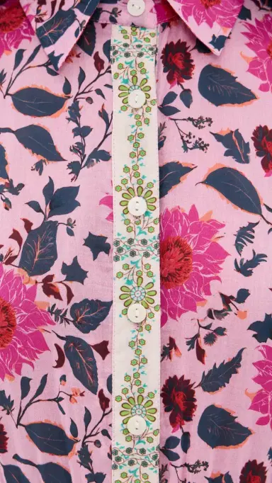 Bell Blair Midi Dress Fuchsia/Teal Floral | Thumbnail 6