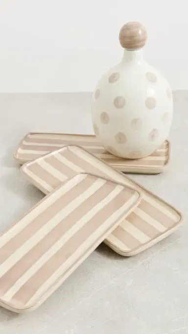 Zafferano Lido Ceramic Bottle Sand Dots One Size | Thumbnail 5 Zafferano Lido Ceramic Bottle Sand Dots One Size | Thumbnail 5