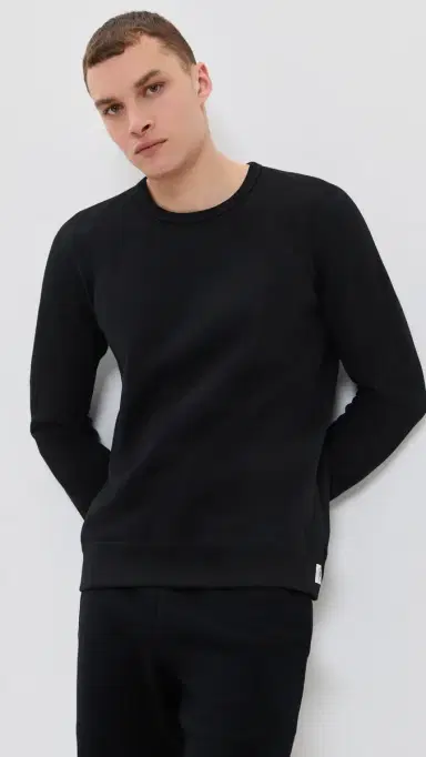 REIGNING CHAMP Mid-weight Terry Slim Crew Neck Black M | Thumbnail 2