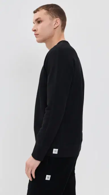 REIGNING CHAMP Mid-weight Terry Slim Crew Neck Black M | Thumbnail 4