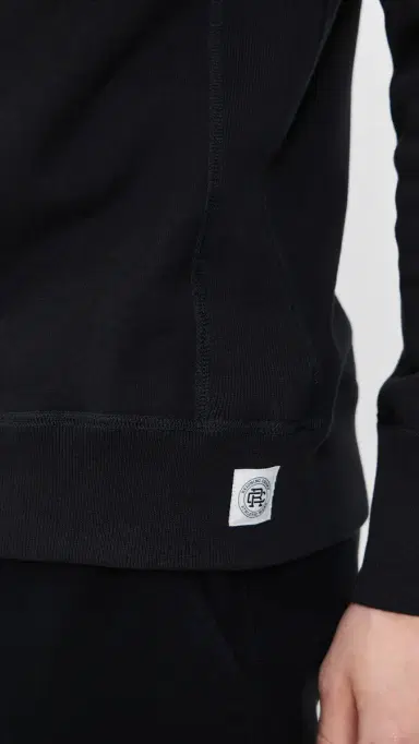 REIGNING CHAMP Mid-weight Terry Slim Crew Neck Black M | Thumbnail 6