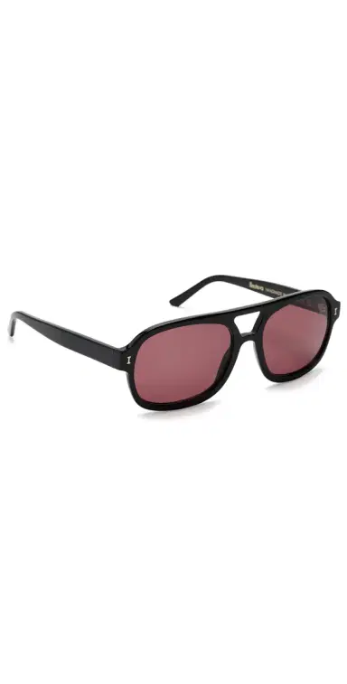 illesteva Memphis 57 Sunglasses Black w/ Plum One Size | Thumbnail 1 illesteva Memphis 57 Sunglasses Black w/ Plum One Size | Thumbnail 1