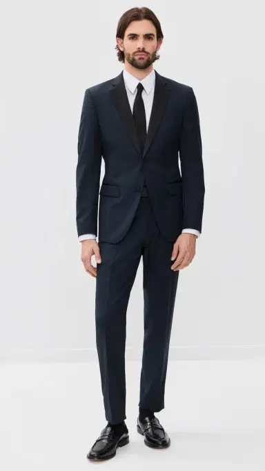BOSS Hugo Two Piece Tuxedo Dark Blue 48R | Thumbnail 2