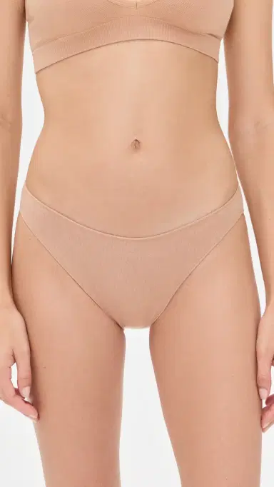 Lunya Seamless Modal Bikini Hushed Tan L | Thumbnail 2