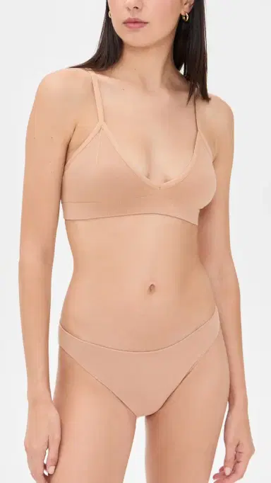Lunya Seamless Modal Bikini Hushed Tan L | Thumbnail 4