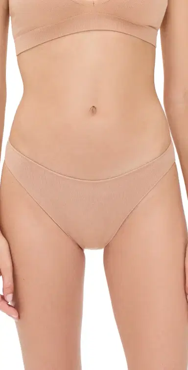 Lunya Seamless Modal Bikini Hushed Tan L | Thumbnail 1