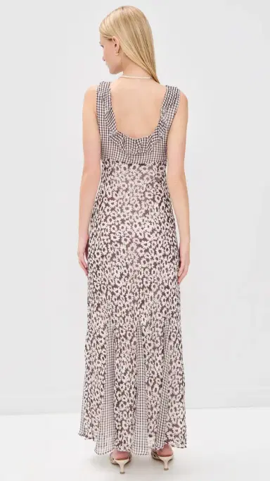 RAILS Dahlia Maxi Dress Espresso Daisy Gingham Mix | Thumbnail 3 RAILS Dahlia Maxi Dress Espresso Daisy Gingham Mix | Thumbnail 3