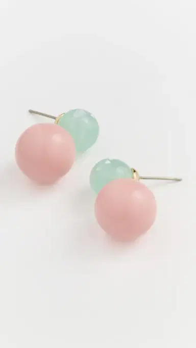 Lele Sadoughi Oasis Double Drop Earrings Blush Opal | Thumbnail 4 Lele Sadoughi Oasis Double Drop Earrings Blush Opal | Thumbnail 4