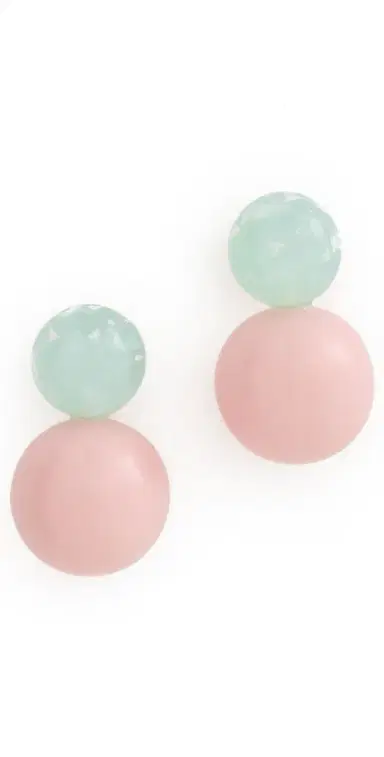Lele Sadoughi Oasis Double Drop Earrings Blush Opal | Thumbnail 1 Lele Sadoughi Oasis Double Drop Earrings Blush Opal | Thumbnail 1
