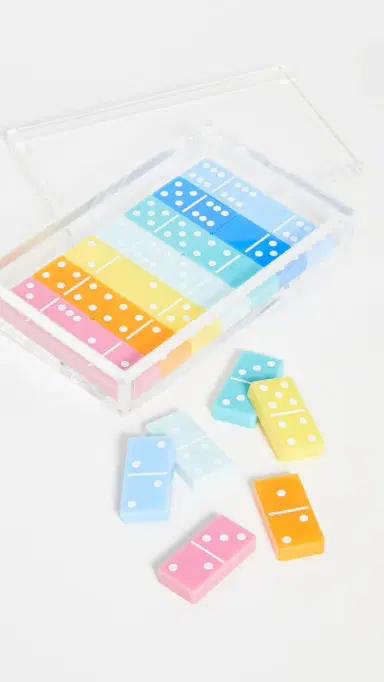 Tizo Design Tizo Lucite Multi Color Domino Set Multi | Thumbnail 2 Tizo Design Tizo Lucite Multi Color Domino Set Multi | Thumbnail 2