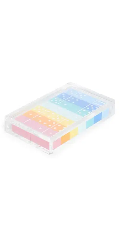 Tizo Design Tizo Lucite Multi Color Domino Set Multi | Thumbnail 1 Tizo Design Tizo Lucite Multi Color Domino Set Multi | Thumbnail 1