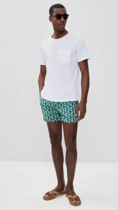 Onia Charles Swim Trunks 5 Aloe Multi | Thumbnail 5