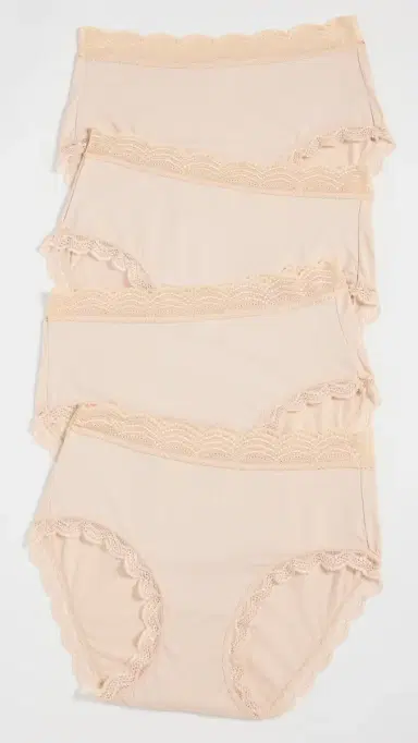 Stripe & Stare High Rise Knicker 4 Pack Sand L | Thumbnail 2
