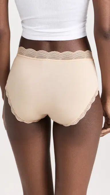 Stripe & Stare High Rise Knicker 4 Pack Sand L | Thumbnail 4