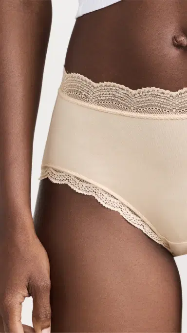 Stripe & Stare High Rise Knicker 4 Pack Sand L | Thumbnail 5