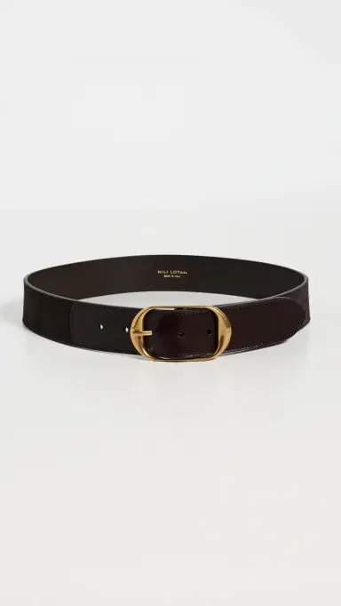 Nili Lotan Nili Combo Belt Espresso w/ Antique Brass | Thumbnail 2