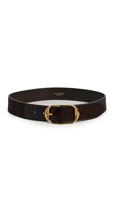 Nili Lotan Nili Combo Belt Espresso w/ Antique Brass | Thumbnail 6