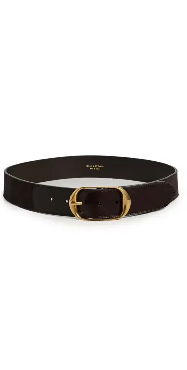 Nili Lotan Nili Combo Belt Espresso w/ Antique Brass | Thumbnail 1