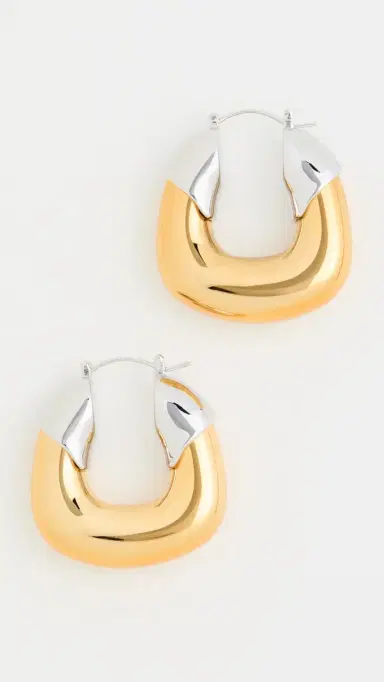 Lizzie Fortunato Mixed Metal Hoops Multi One Size | Thumbnail 2