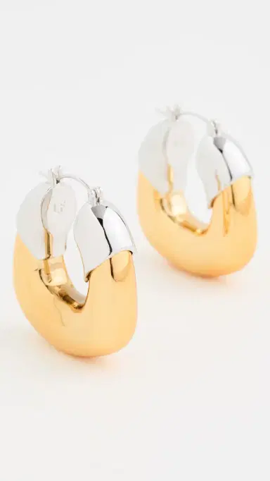 Lizzie Fortunato Mixed Metal Hoops Multi One Size | Thumbnail 4