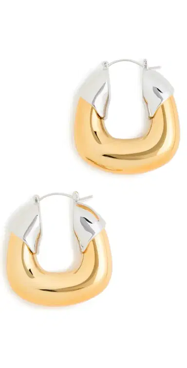 Lizzie Fortunato Mixed Metal Hoops Multi One Size | Thumbnail 1