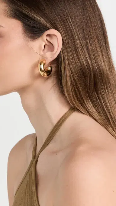 Brinker + Eliza Mini Chubby Hoops | Thumbnail 3