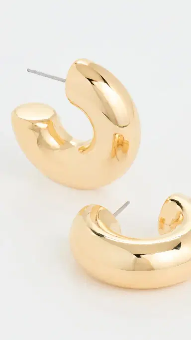 Brinker + Eliza Mini Chubby Hoops | Thumbnail 4