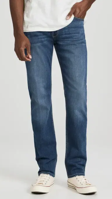 PAIGE Normandie Transcend Straight Jeans 34 Birch 31 | Thumbnail 2