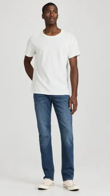 PAIGE Normandie Transcend Straight Jeans 34 Birch 31 | Thumbnail 5