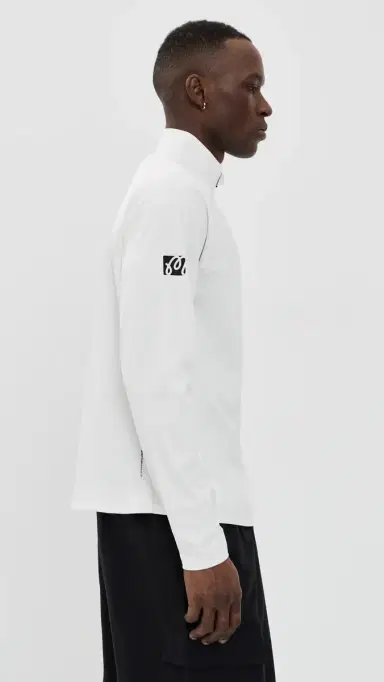 Malbon Performance Raglan Quarter Zip White S | Thumbnail 4