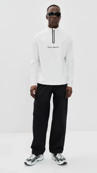 Malbon Performance Raglan Quarter Zip White S | Thumbnail 5