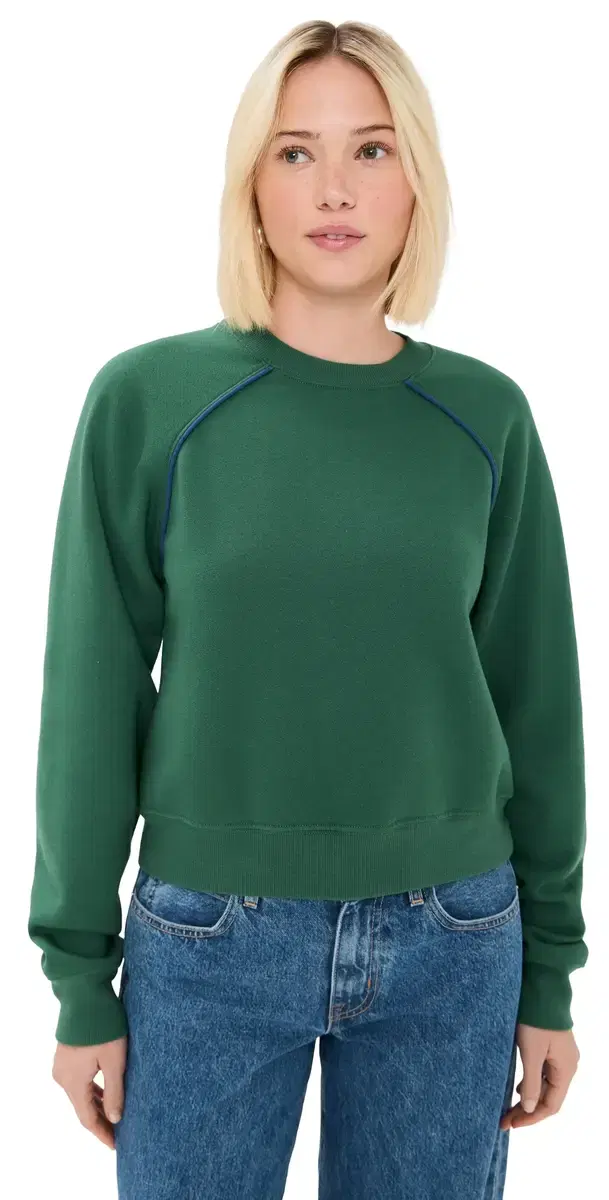 Nola Sweatshirt Racing Green/Denim