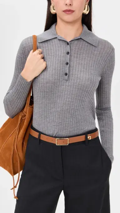 Tory Burch Eleanor Buckle Belt Aged Tan/Gold | Thumbnail 3