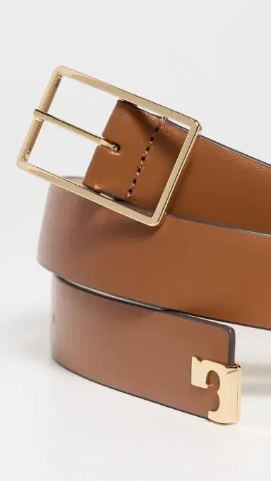 Tory Burch Eleanor Buckle Belt Aged Tan/Gold | Thumbnail 5