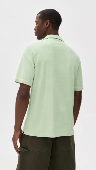 FEDELI Bowling Terry Light Dusty Short Sleeve Shirt | Thumbnail 3 FEDELI Bowling Terry Light Dusty Short Sleeve Shirt | Thumbnail 3